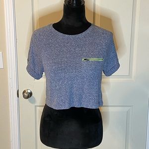 Zipper Pocket Crop - size: XS